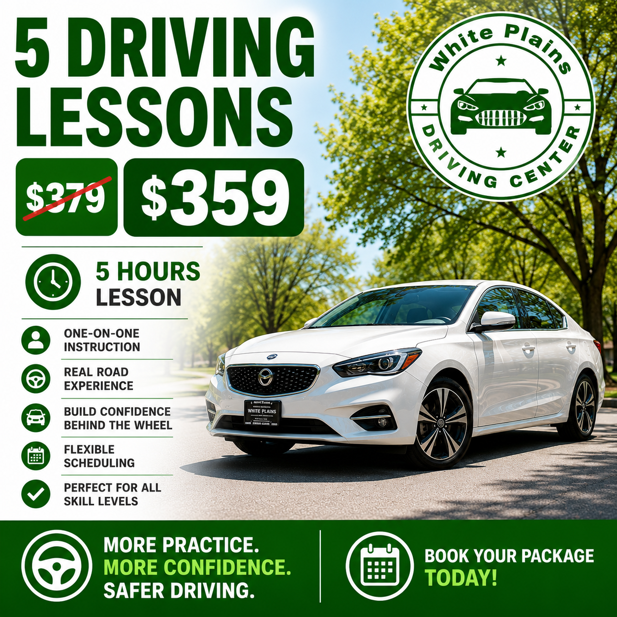 5 DRIVING LESSONS